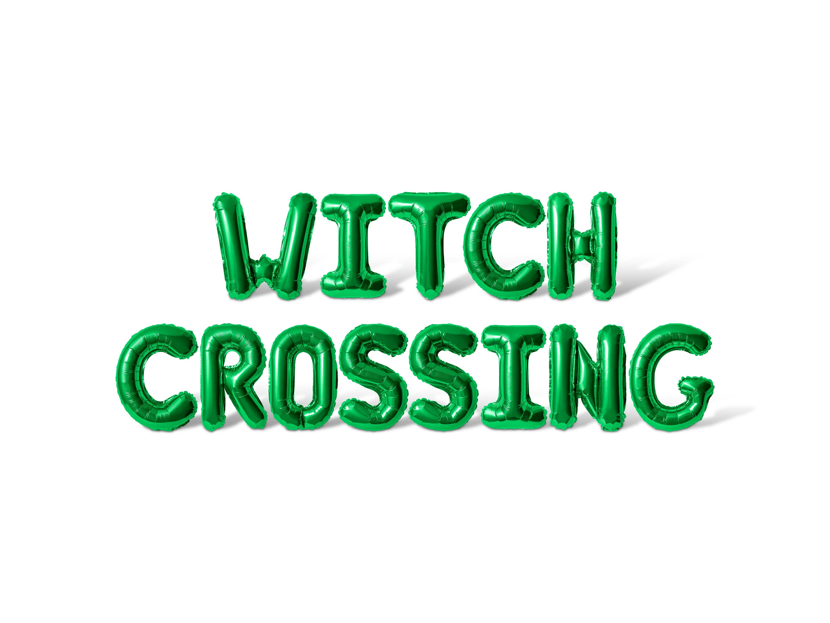 Letter Balloons - WITCH CROSSING 16" Inch Alphabet Letters Foil Mylar Balloon Halloween Party Banner (Gold)
