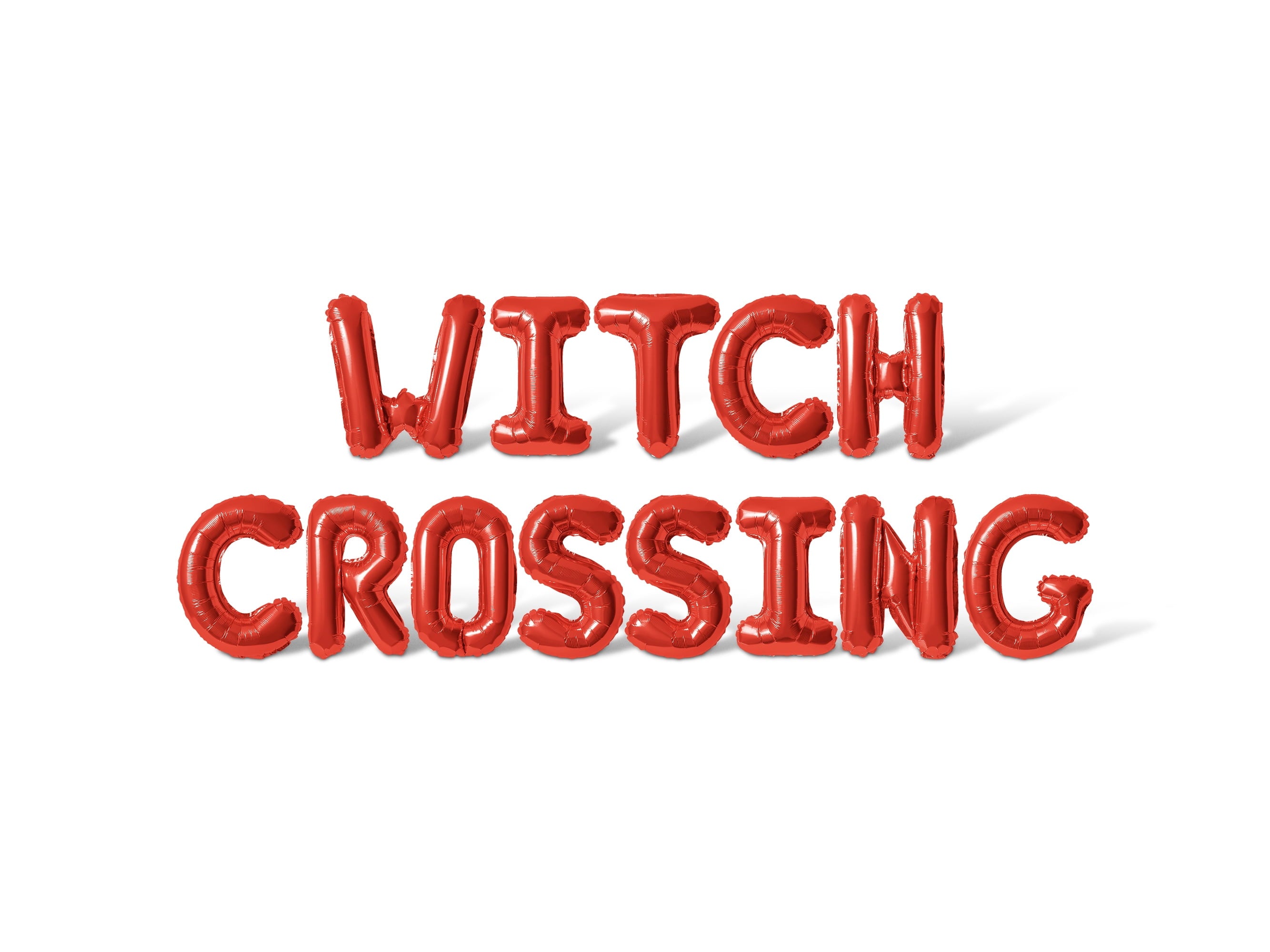 Letter Balloons - WITCH CROSSING 16" Inch Alphabet Letters Foil Mylar Balloon Halloween Party Banner (Gold)