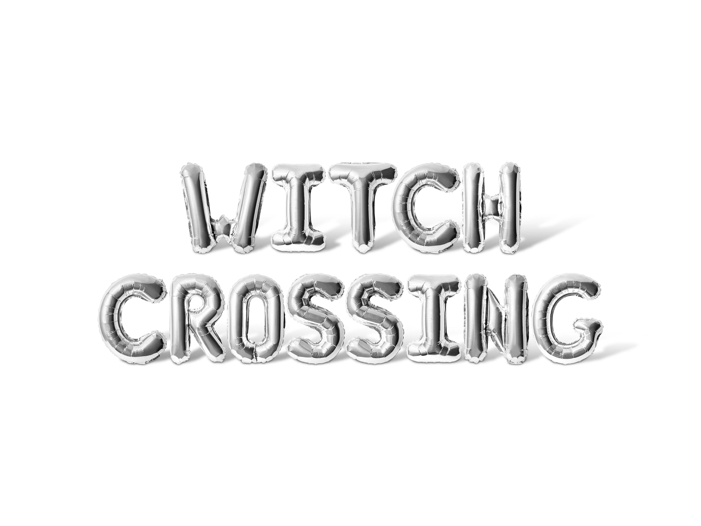 Letter Balloons - WITCH CROSSING 16" Inch Alphabet Letters Foil Mylar Balloon Halloween Party Banner (Gold)