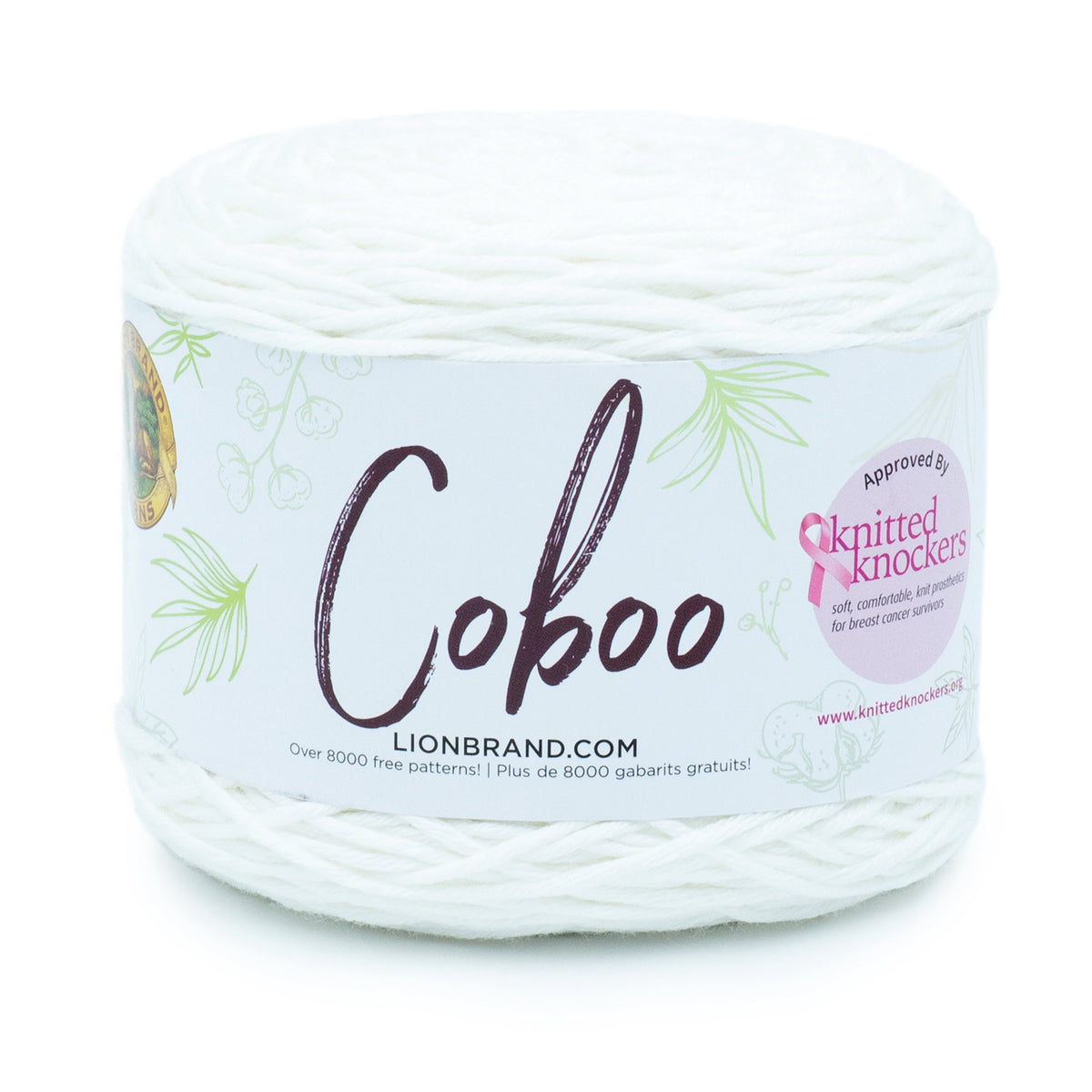 Lion Brand Coboo White Light DK Yarn