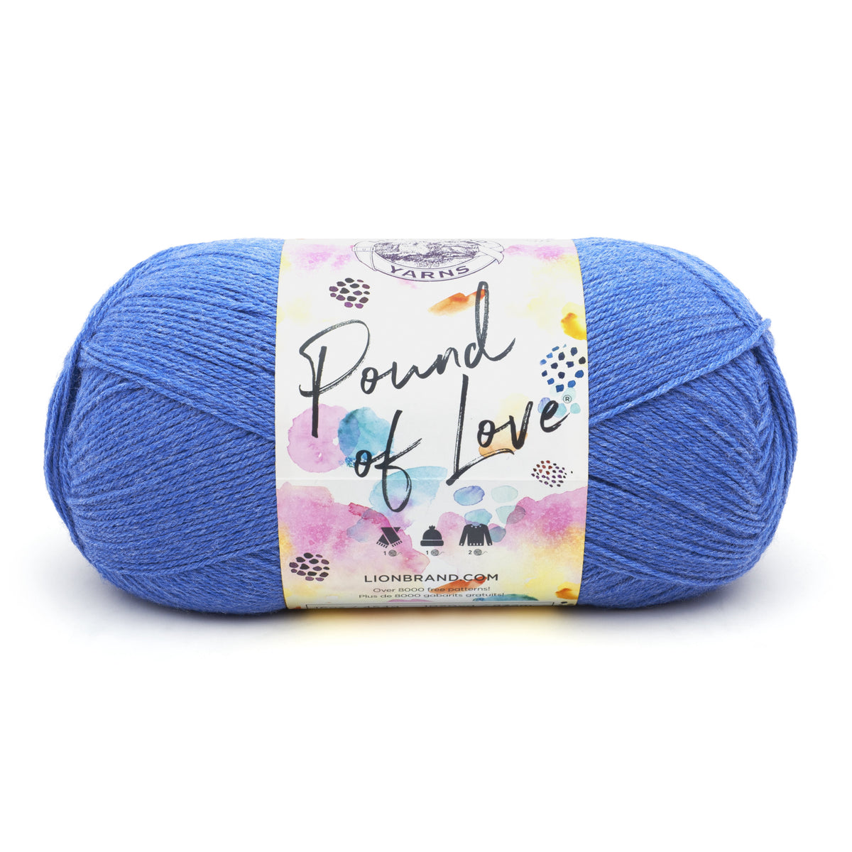 Lion Brand Yarn Pound of Love Pastel Green 4 Medium Worsted Yarn Green 16 oz 1020 yards