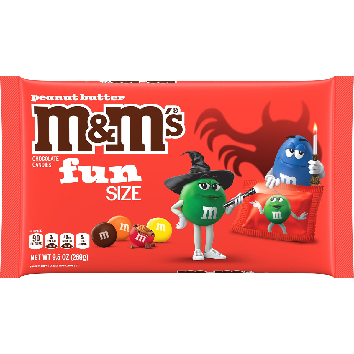 M&M's Milk Chocolate Fun Size Halloween Chocolate Candy - 10.53oz Bag