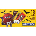 M&M's Full Size Halloween Chocolate Candy Bars, 30.58 oz, 18 Ct Box