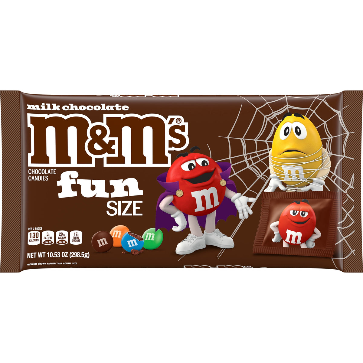 M&M's Peanut Fun Size Halloween Chocolate Candy - 10.57oz Bag