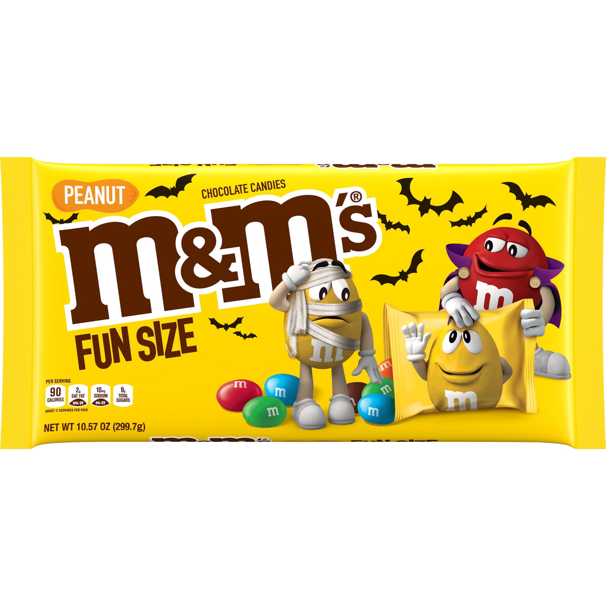 M&M's Milk Chocolate Fun Size Halloween Chocolate Candy - 10.53oz Bag