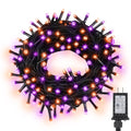 Magotan 100 LED 33 ft Halloween Lights Outdoor Indoor Orange and Purple Halloween Decorations String Lights