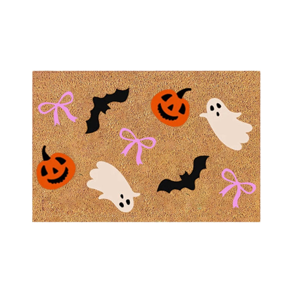 Mauxuk Halloween Doormat Non-Slip Scary Decor Coir Imitation Mat Durable Indoor Outdoor Rug 23.6x15.7 Inches Holiday Welcome Mat for Porch Home Decor