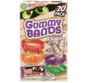 Monster Gummy Bands Candy Box - 20 Count, Allergen-Free, Halloween Treats