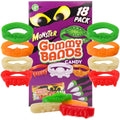 Monster Gummy Bracelets, Trick or Treat Candy, 18 Count, 7.61 Ounce Box