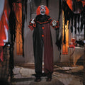 6 Ft. Animated Standing Double-Head Pop-Up Clown Halloween Decoration