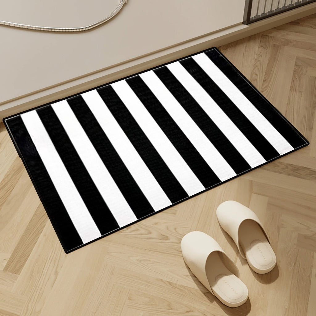 Mouliraty Fall Outdoor Rug,15.7x23.6in,Halloween Thanksgiving Decor Rug New Stripe Outdoor Rug Layered Doormats for Washable Carpet Front Door Porch Farmhouses Entryway Patio Dark Color Rug