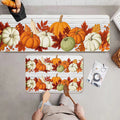 Muecwrye 2 Pcs Fall Doormats, Halloween Doormat, Cute Welcome Mats for Outside, Bathroom Front Door Mat, Washable Fall Rugs for Front Porch Entrance, Farmhouse Indoor Outdoor decor