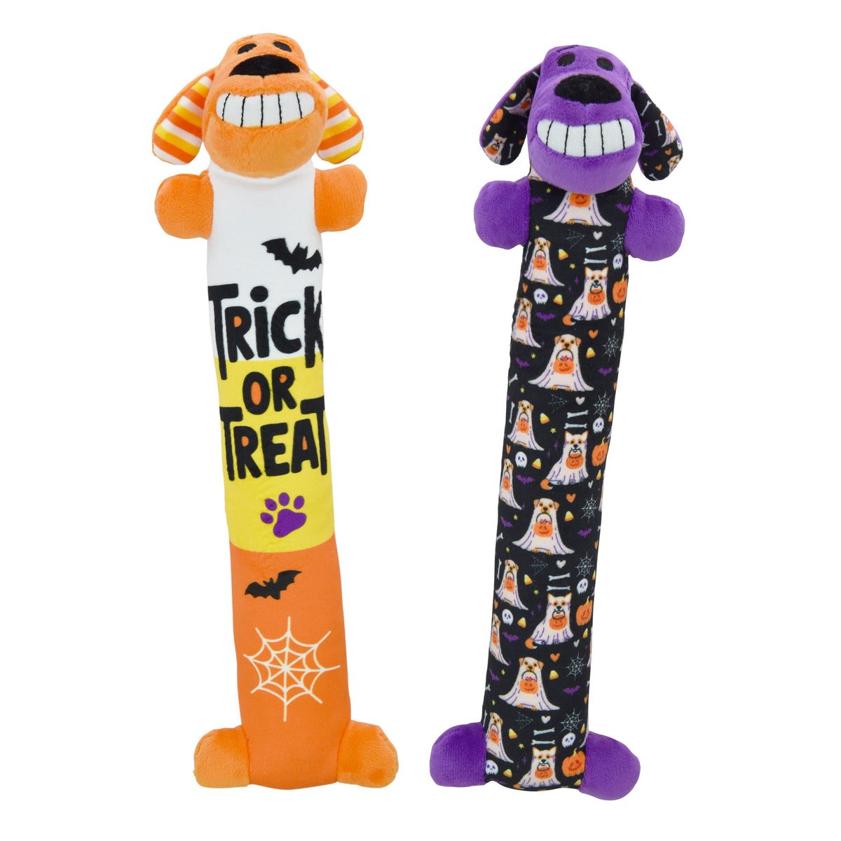Multipet Halloween 6” Smiling Dog 3pc Dog Toy Value Pack