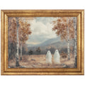 My Texas House Ghost Walk Halloween 14x11 Framed Canvas Art Print