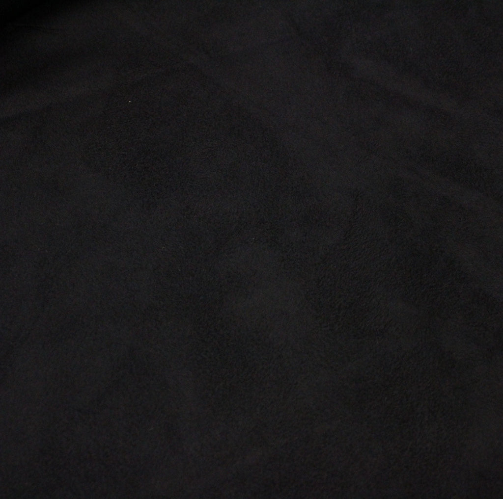 Mybecca Suede 58" Width - 100% Polyester Faux Craft Fabric By the Yard - Color: Black