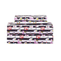 Summerween Crafted by Catherine Full 4-Piece Sheet Set, Black & White Nautical Ghosts
