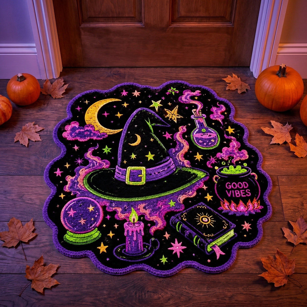 Orangide Halloween Door Mat Indoor Outdoor Welcome Rug with Ghost and Spiders Non-slip Entryway Mat for Front Porch Patio Home Fall Decoration