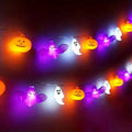 ZOEYKIMLO Halloween String Lights with Pumpkin, Bat, 10Ft 20 LED Battery Operated with 8 Modes Timer for Home Porch Fence Party Halloween Decoration