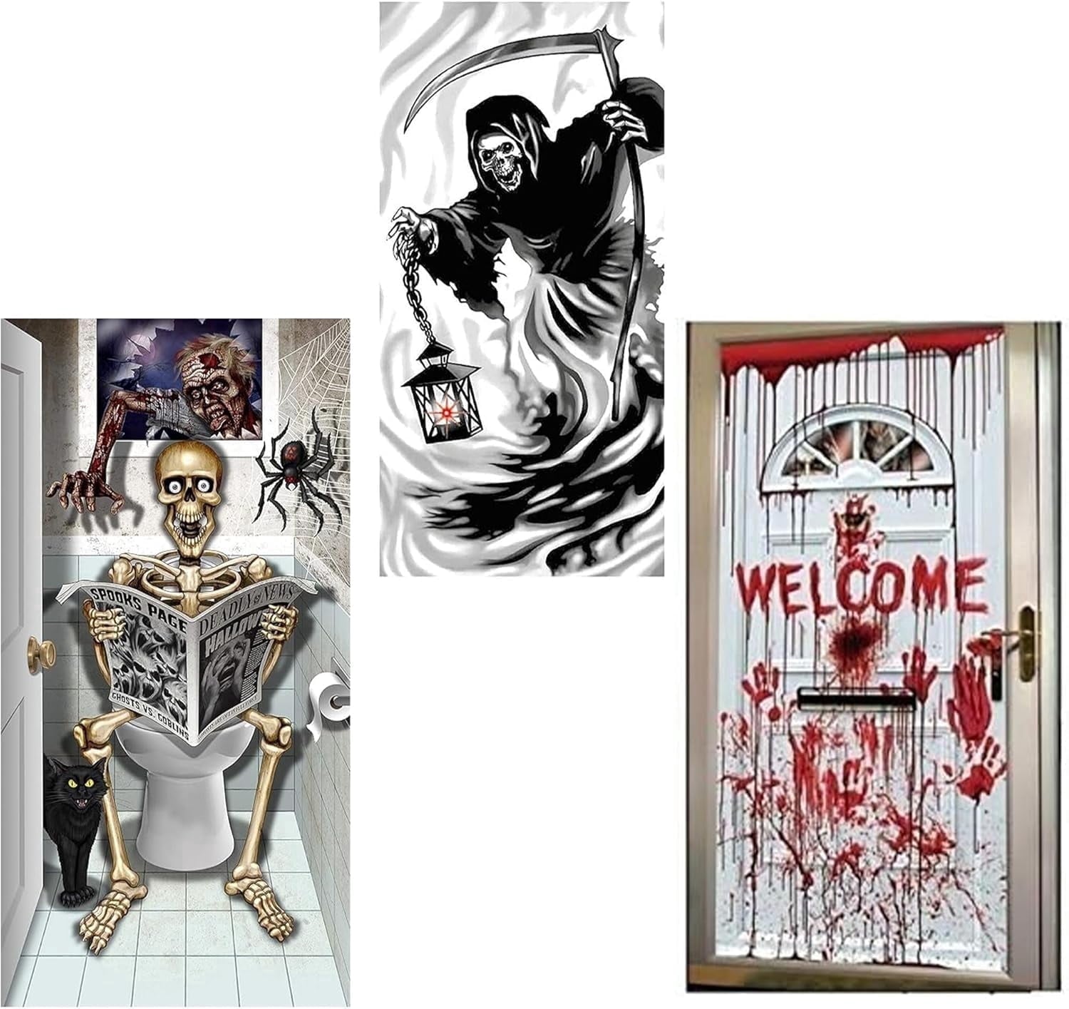 PMU Halloween Microwave Door Decoration 12in x 24in (1/pkg) Pkg/1