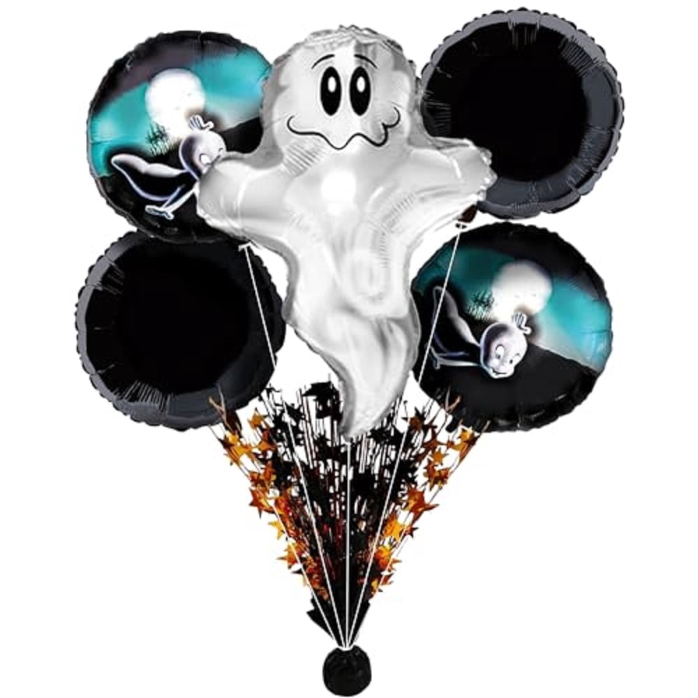 PMU Halloween Flying Ghost 24 Inch Mylar-Foil Balloon (10/pkg) Pkg/1