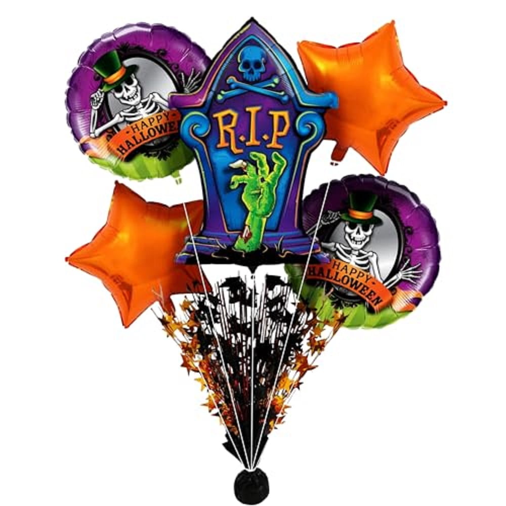PMU Halloween Flying Ghost 24 Inch Mylar-Foil Balloon (10/pkg) Pkg/1