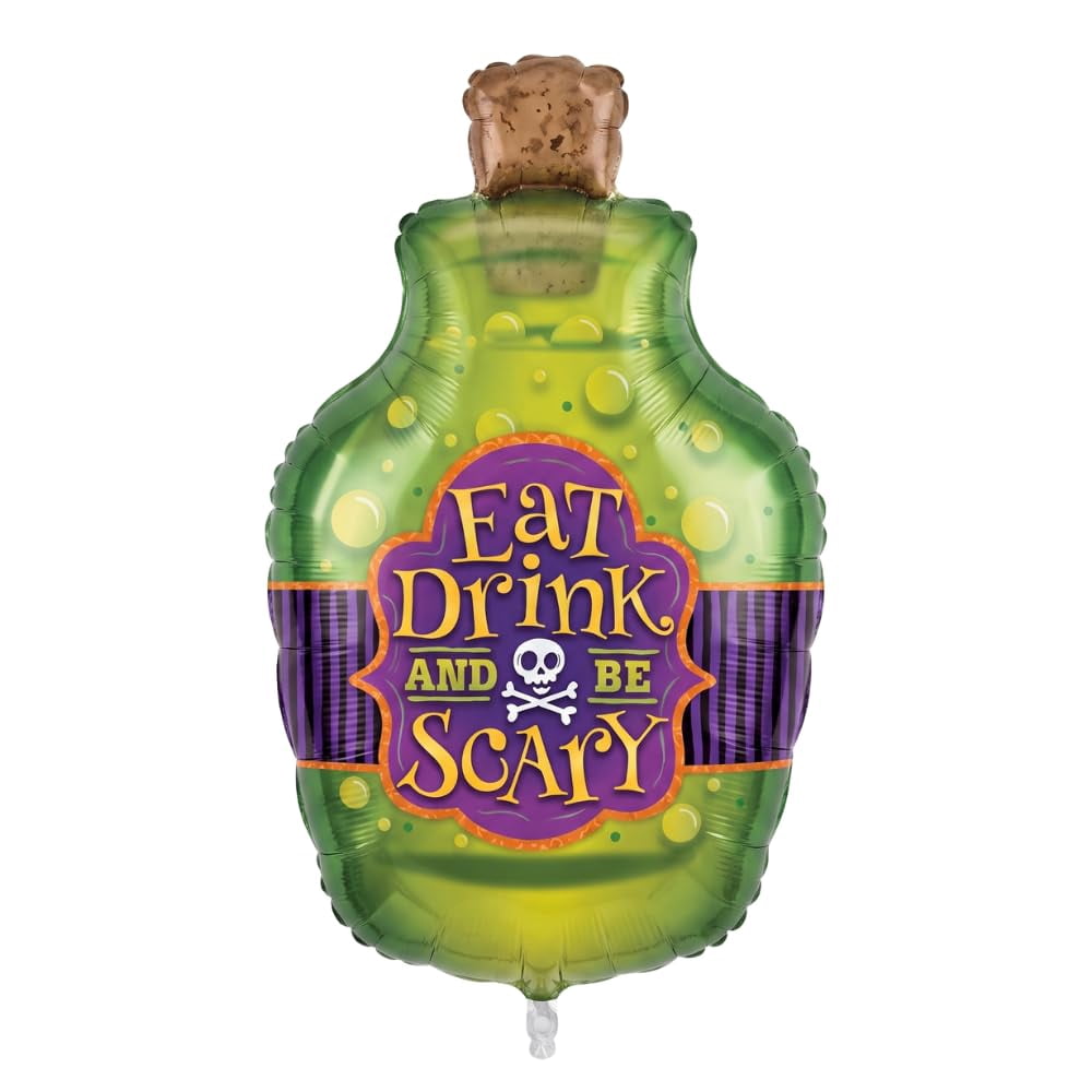 PMU Halloween Flying Ghost 24 Inch Mylar-Foil Balloon (10/pkg) Pkg/1