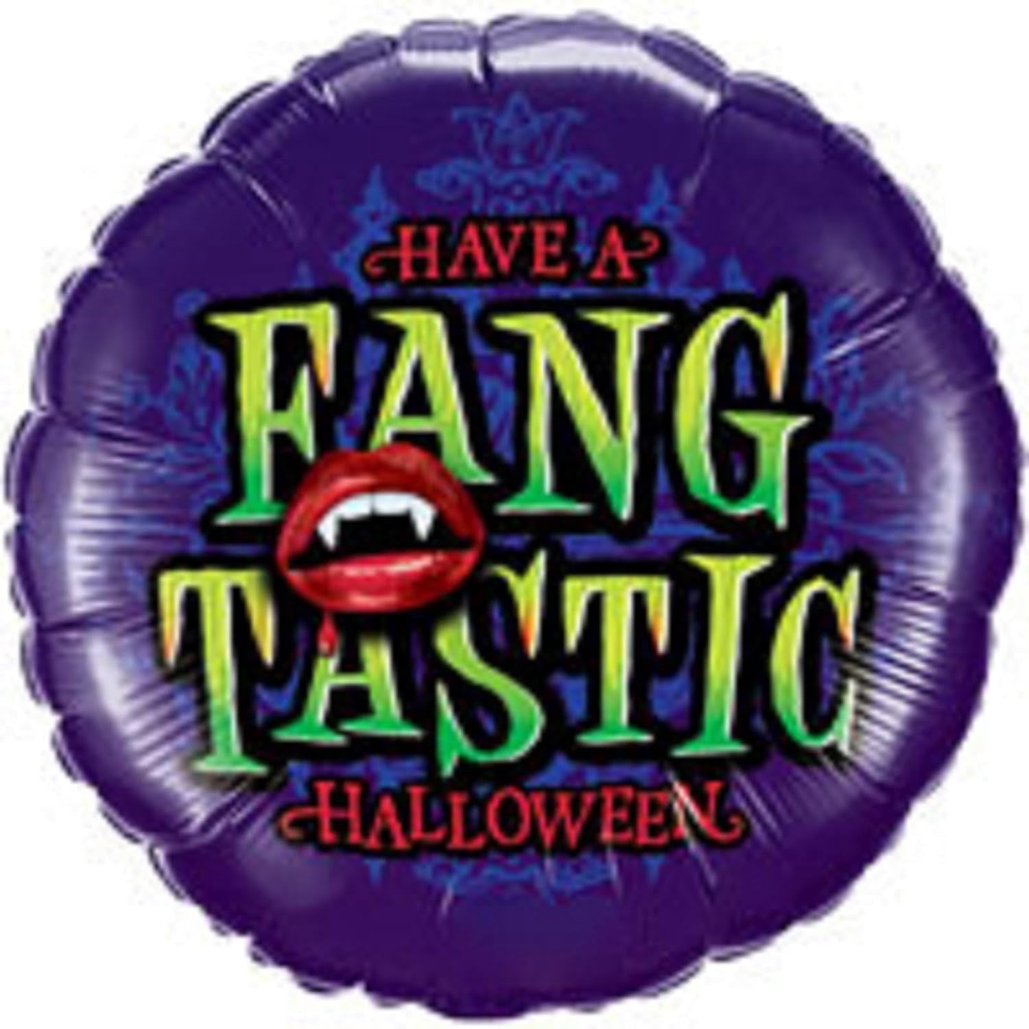 PMU Halloween Party Decoration "Happy Halloween" Jack Faces Aglow 18 Inch Mylar-Foil Balloon (1pkg) Pkg/1