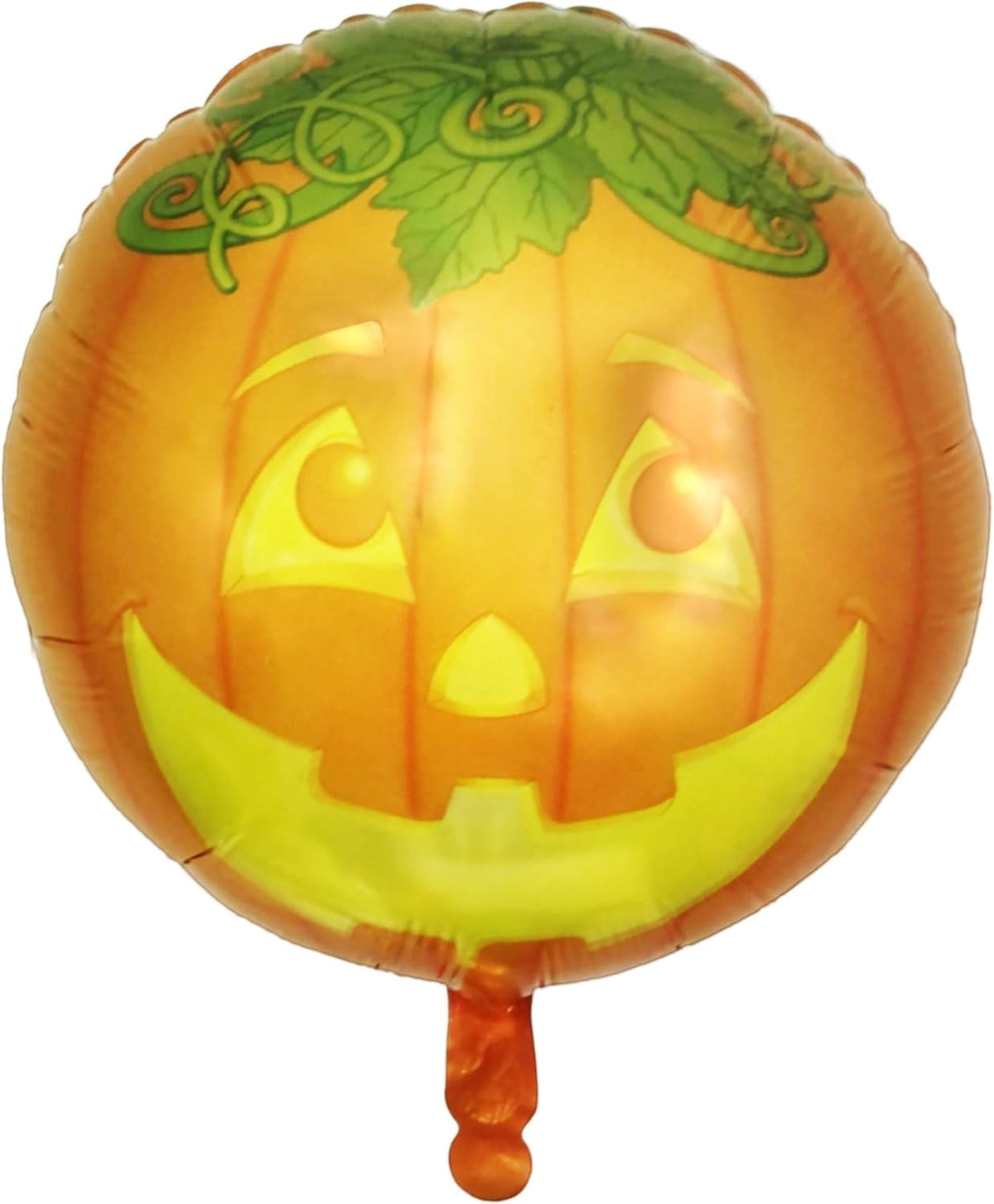 PMU Halloween Party Decoration "Happy Halloween" Jack Faces Aglow 18 Inch Mylar-Foil Balloon (1pkg) Pkg/1