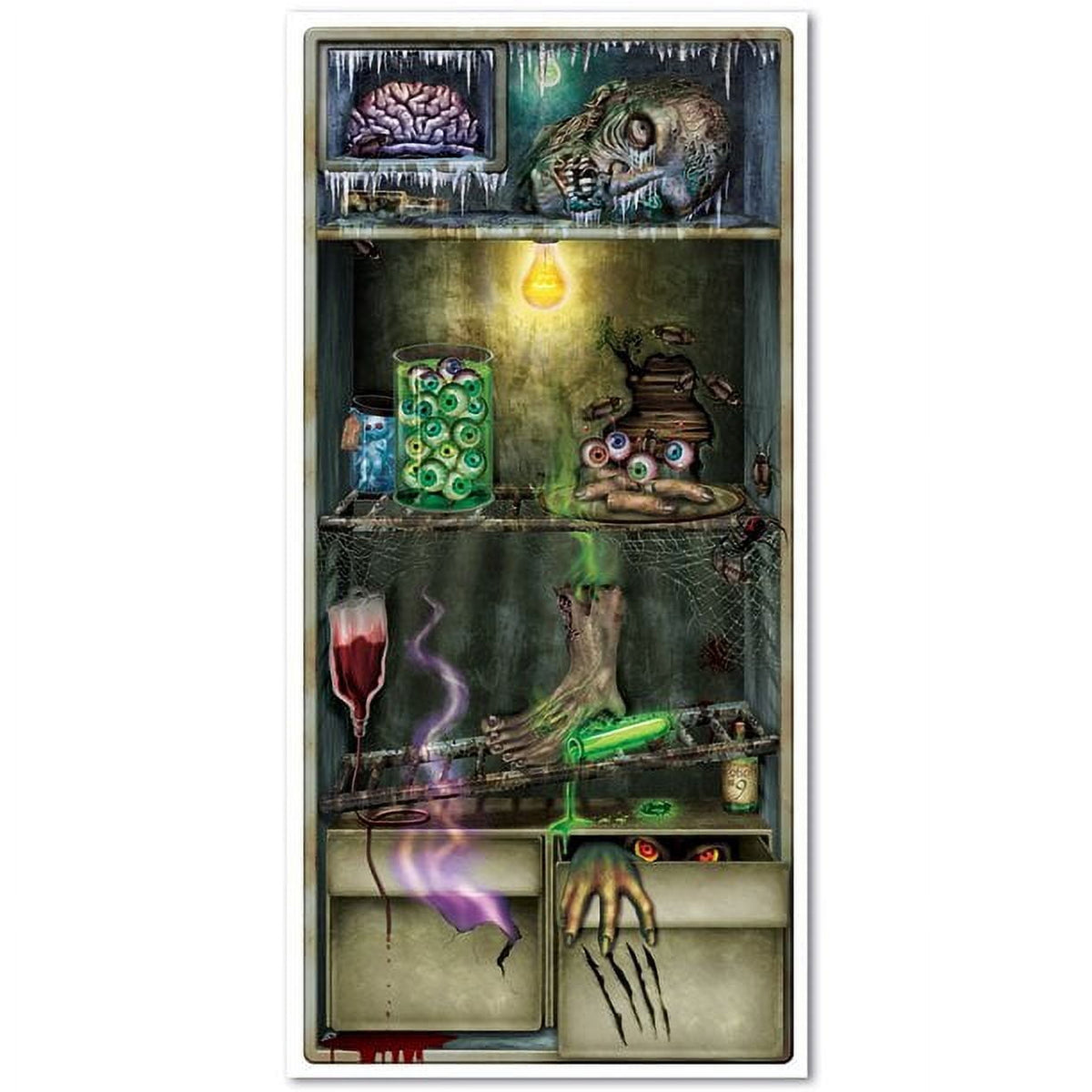 PMU Halloween Microwave Door Decoration 12in x 24in (1/pkg) Pkg/1
