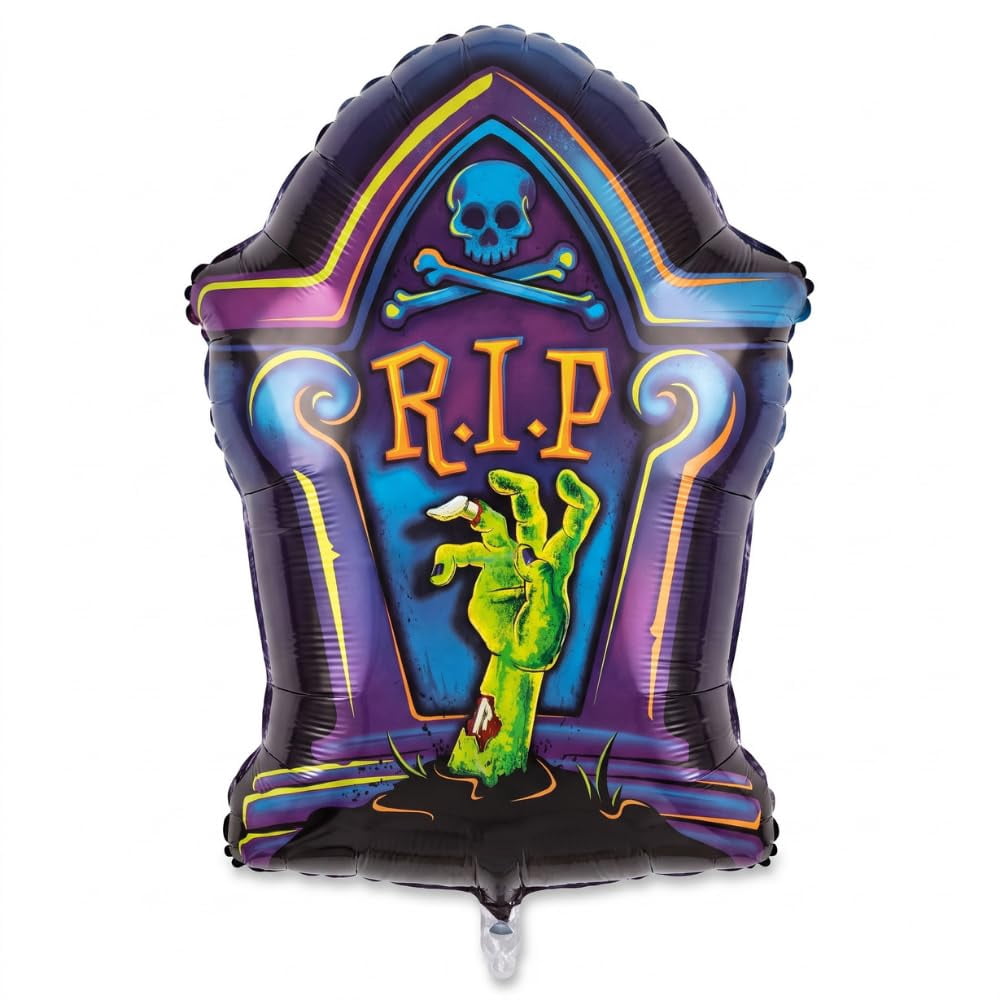 PMU Halloween Flying Ghost 24 Inch Mylar-Foil Balloon (10/pkg) Pkg/1