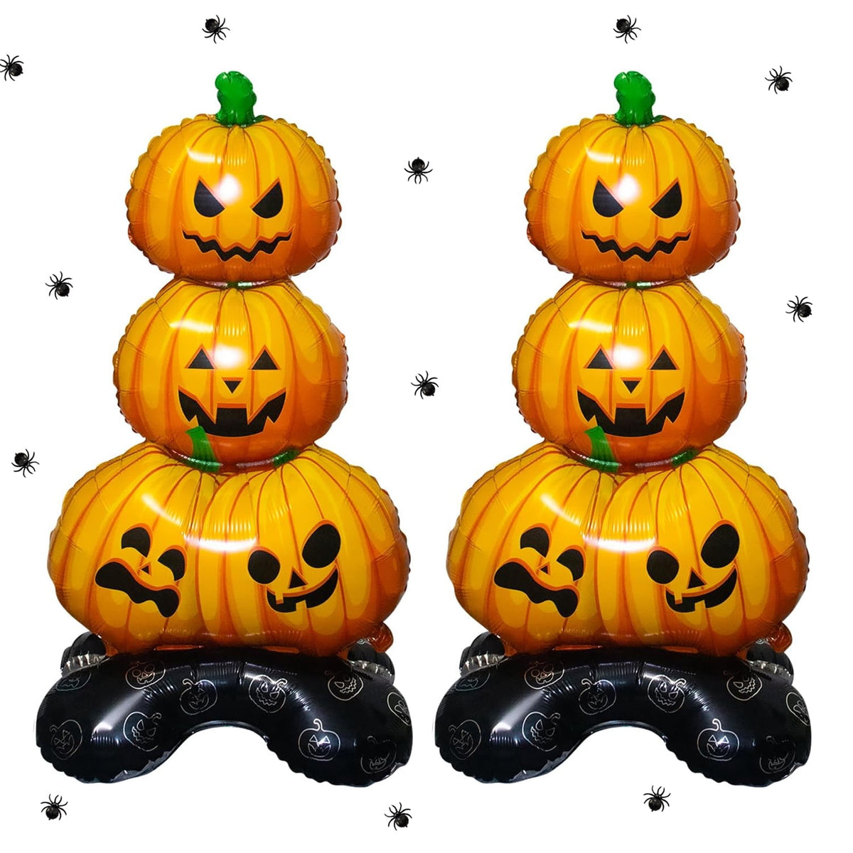 Pack of 2 Halloween Balloons, IC ICLOVER 61.8” Jumbo Skull Foil Balloons Skeleton Themed Party Decoration