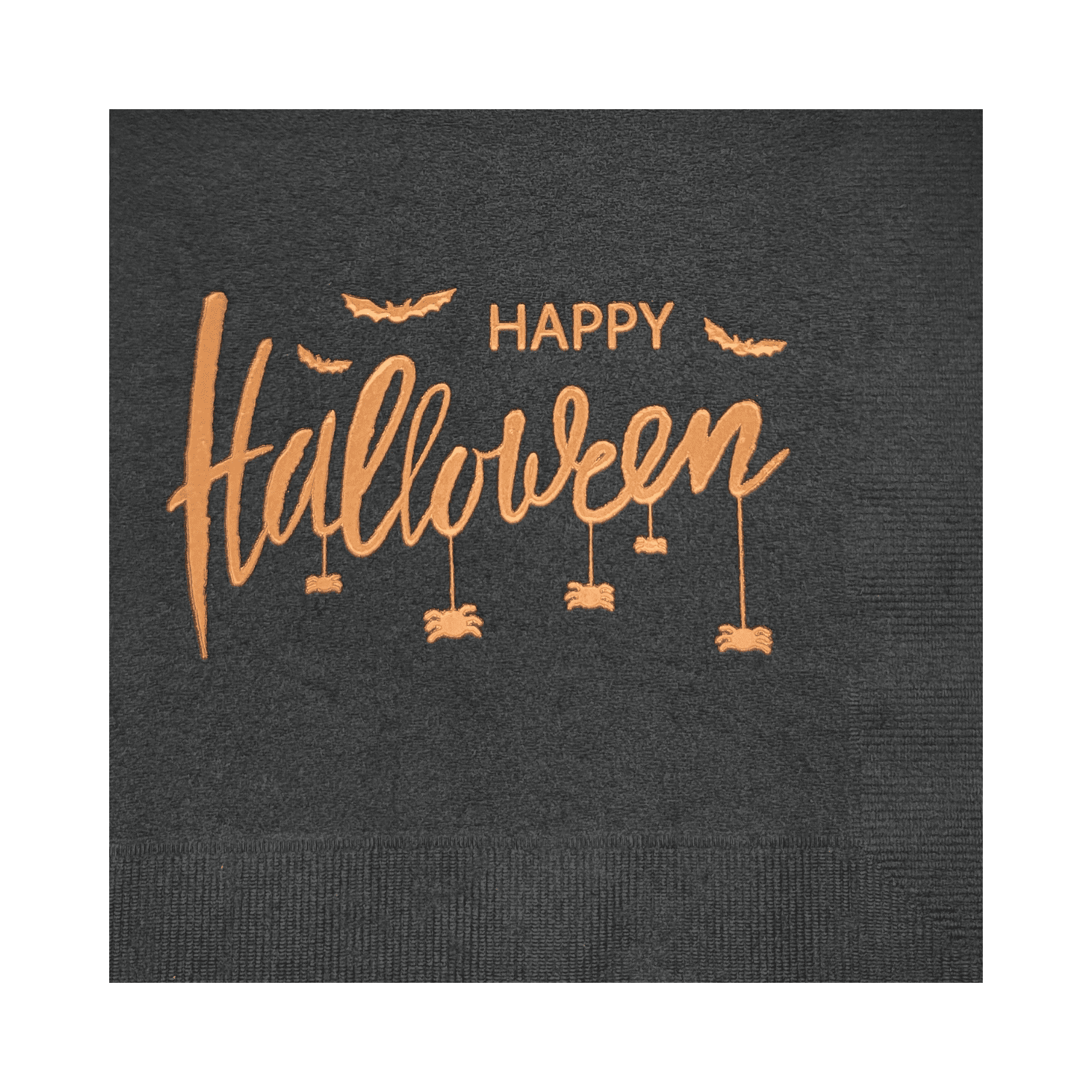 Paper Frenzy Season of the Witch Halloween Party Cocktail Napkins - 50 pack, black