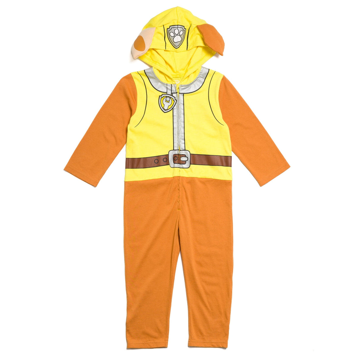 Paw Patrol Rubble Infant Baby Boys or Girls Zip Up Cosplay Coverall Toddler to Big Kid