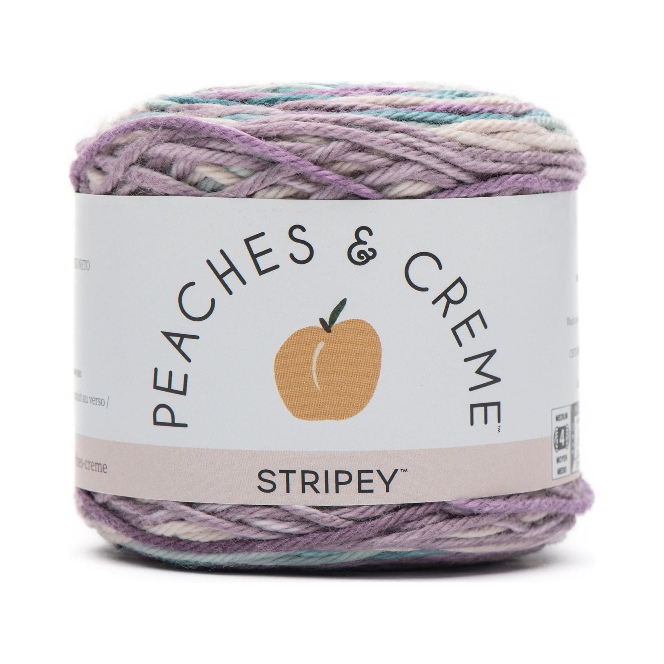 Peaches & Creme Ombre 4 Medium Cotton Yarn, Fleur De Lavandra 2oz/56.7g, 95 Yards