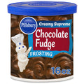 Pillsbury Creamy Supreme Chocolate Fudge Flavored Frosting, 16 oz Tub