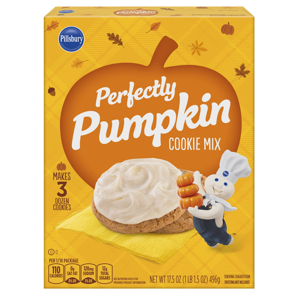 Pillsbury Perfectly Pumpkin Cookie Mix, 17.5 oz Box