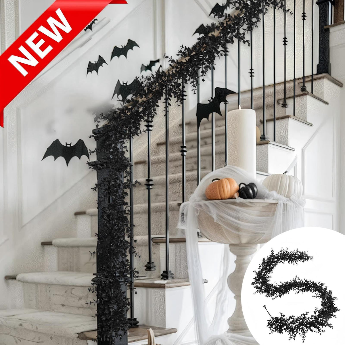 Qocolcyl 2 Pack Halloween Skeleton Lights Decorations, Halloween Candles Lamp Decoration Ornament Indoor Outdoor, Halloween Scary Decor for Home Room Table Outside Yard Lawn Garden Party Supplies