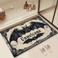 Rvkxad Gothic Halloween Doormat, Scraper Style Entry Door Mat, Coir Welcome Mat for Porch Entrance Kitchen Floor