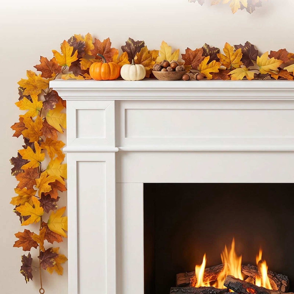 SCNOR Artificial Fall Floral Pick with Pumpkin Maple Leaf Sunflower, Halloween Thanksgiving Table Centerpiece for Home Decor