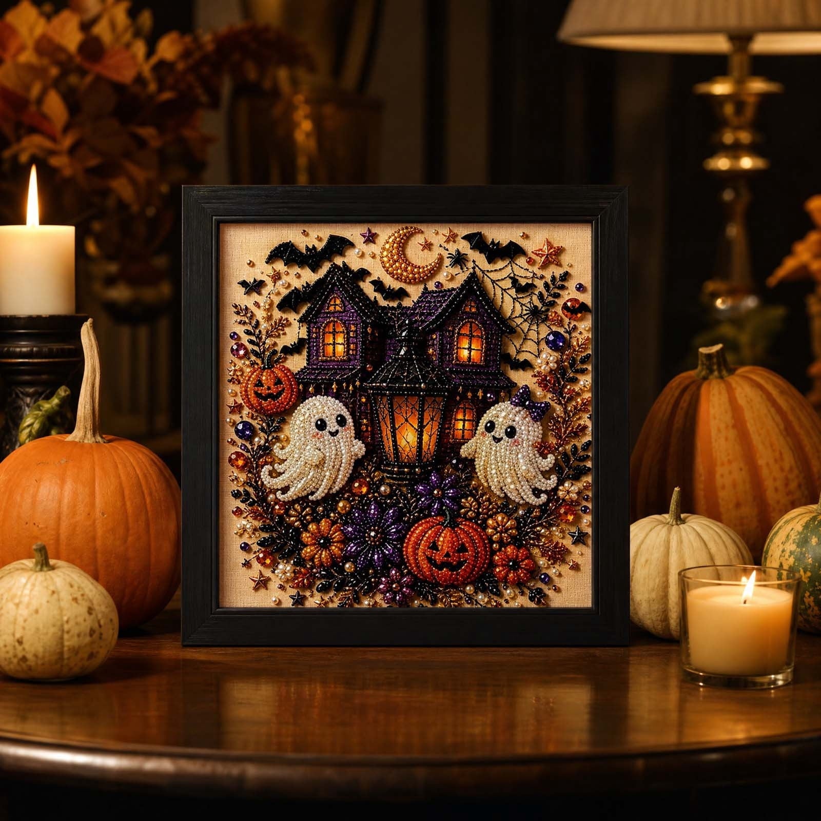 SCNOR Artificial Fall Floral Pick with Pumpkin Maple Leaf Sunflower, Halloween Thanksgiving Table Centerpiece for Home Decor