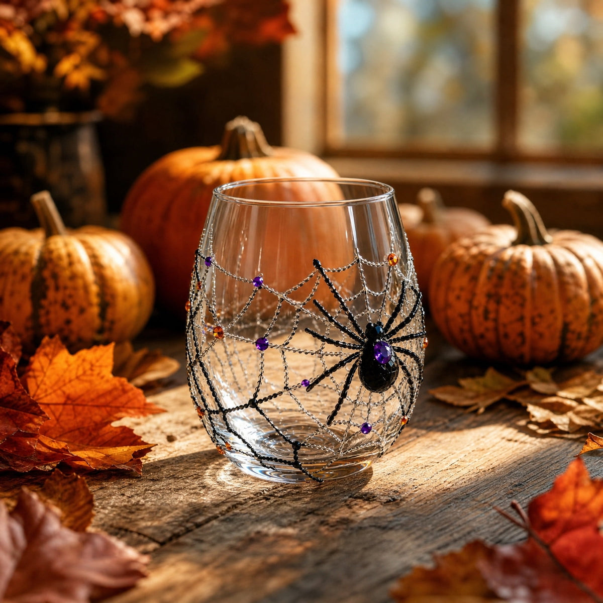 SCNOR Artificial Fall Oak Leaves 2-Pack, Faux Autumn Stems for Vase, Thanksgiving Halloween Table Decor