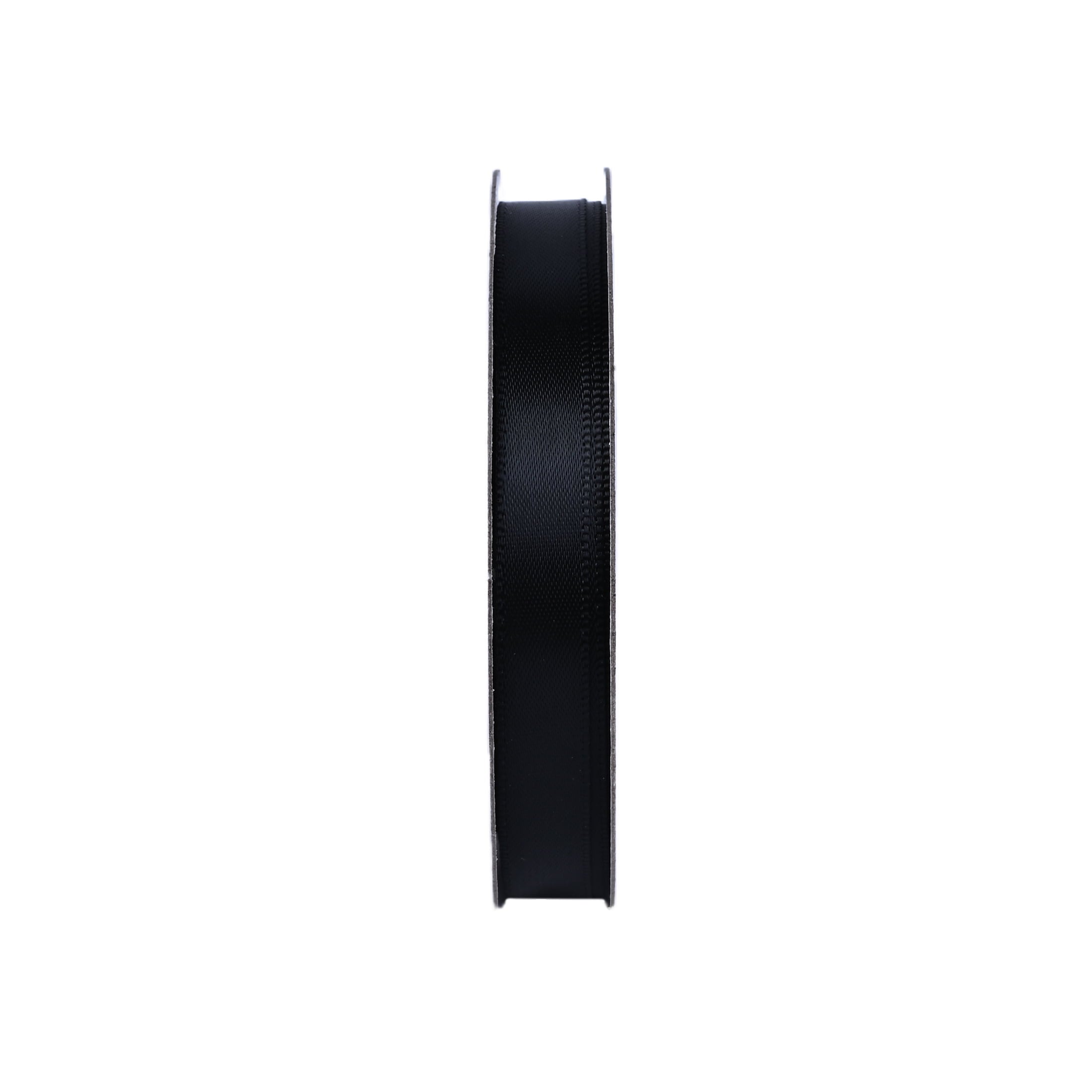 Gwen Studios 3/8" Black Satin Ribbon, 7 Yards