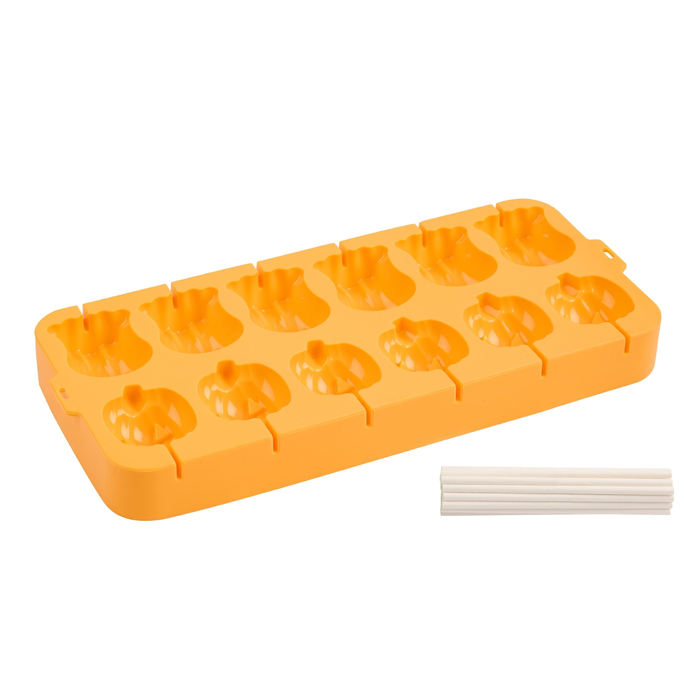 Way To Celebrate 12 Cavity Silicone Cake Pop Pan, Orange