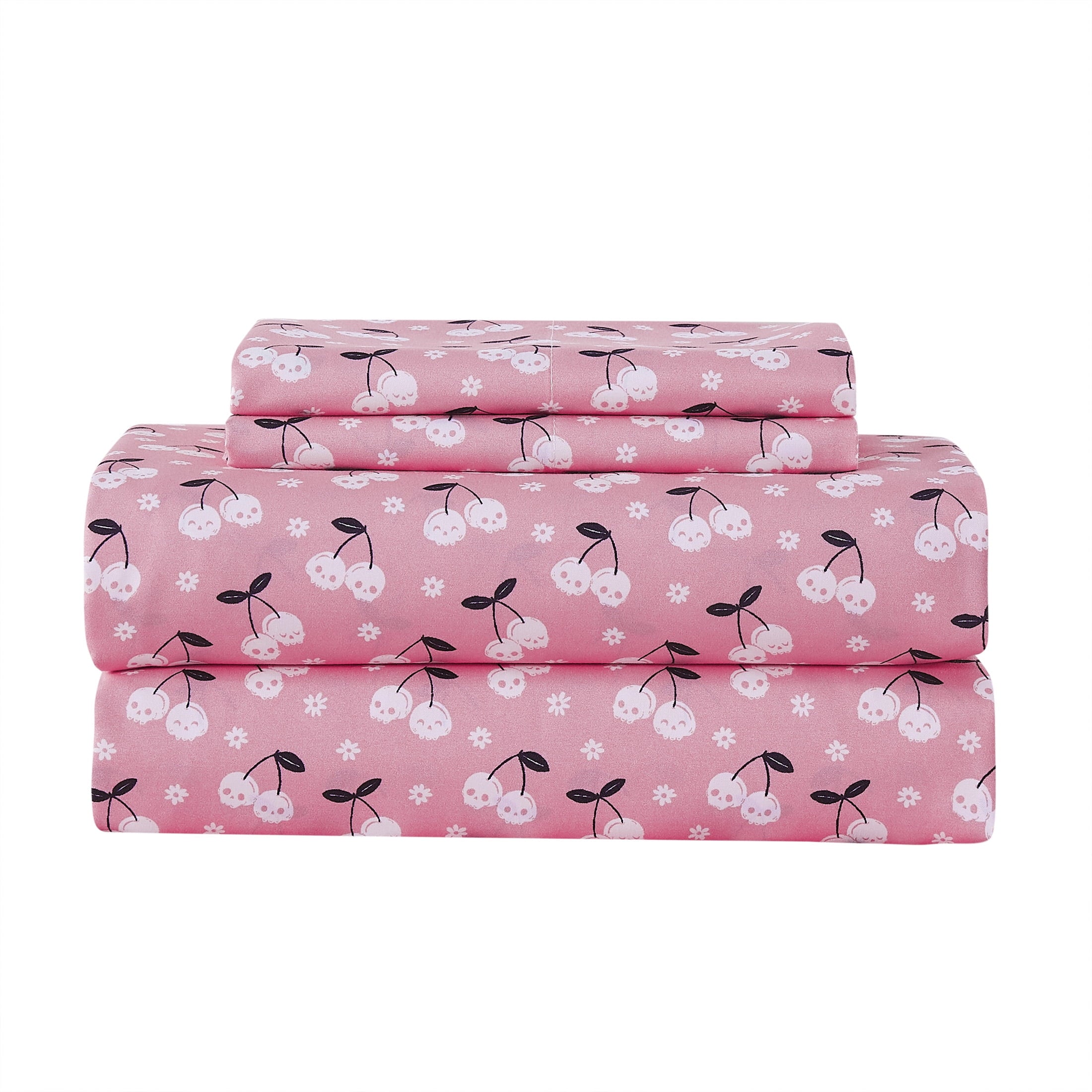 Summerween Crafted by Catherine Full 4-Piece Sheet Set, Black & White Nautical Ghosts