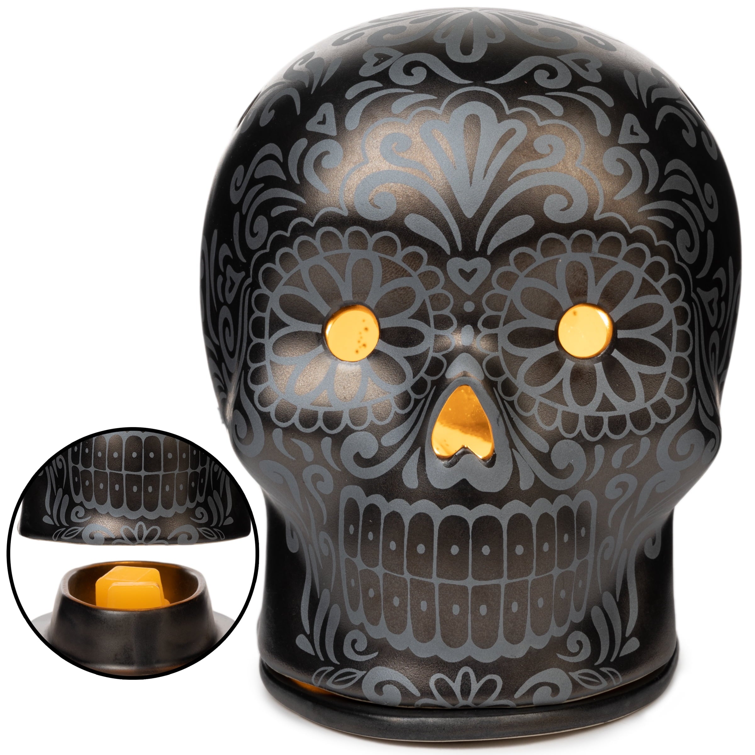 Scentsationals Wax Melt Warmer, Wax Warmer for Scented Wax Melts - Day of The Dead Collection Vistoso - Candle Wax Melter for Fragrance Cubes and Tarts
