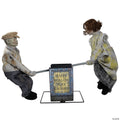 Seasonal Visions Animated See-Saw Dolls Halloween Decoration - 36 in x 48 in