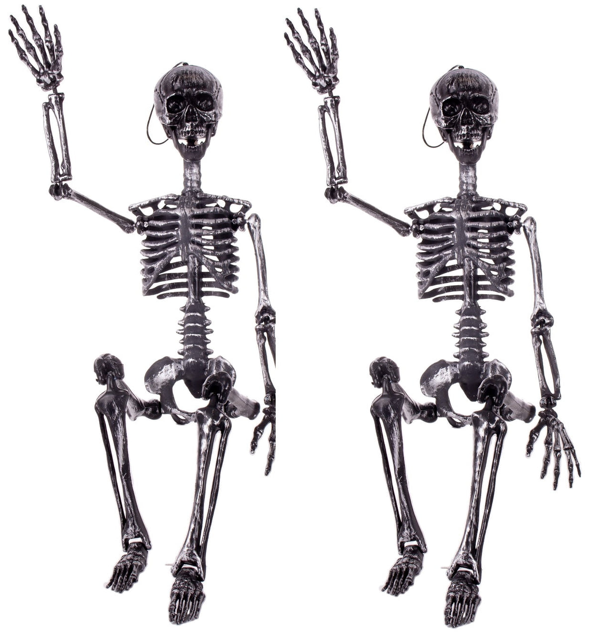Set of 2 Animated 60-inch Skeleton Decor Battery-Operated