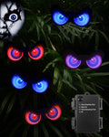 Sewawe Halloween Flashing Peeping Eyes, Spooky Animated LED Eyes, Halloween Decorations