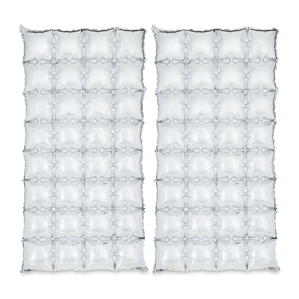 55 inch Foil Balloon Backdrops, Silver, 2 Count, by Way To Celebrate
