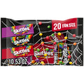 Skittles Original, Wild Berry & Shriekers Fun Size Chewy Halloween Candy, 20 Count Bulk Bag